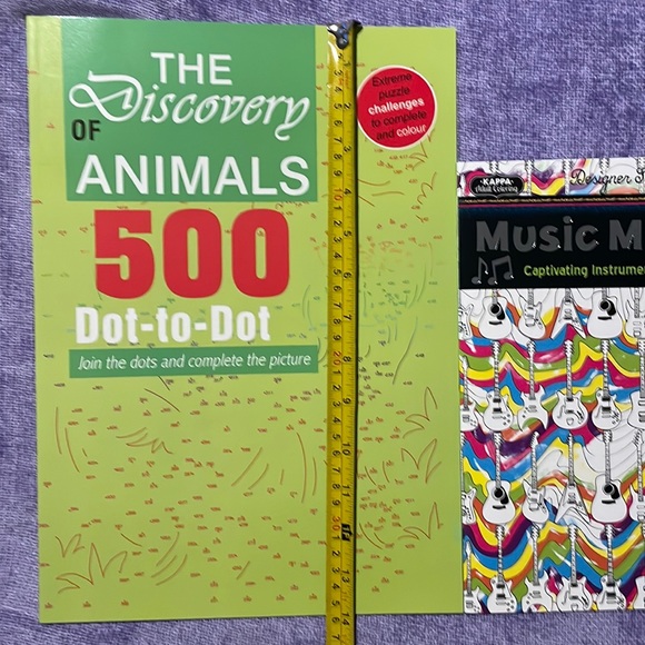 Dot to dot puzzle challenge book & adult coloring book, kids water paint book - Picture 2 of 10